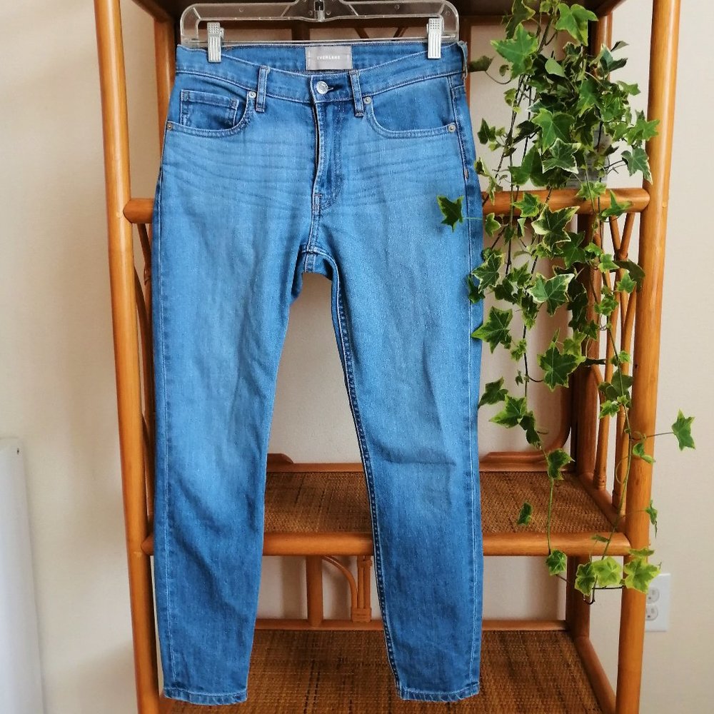 EVERLANE blue mid rise skinny jeans size 26 Ankle